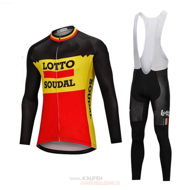 Lotto Soudal Langarmtrikot 2018 Und Lange Tragerhose Shwarz Undgelb